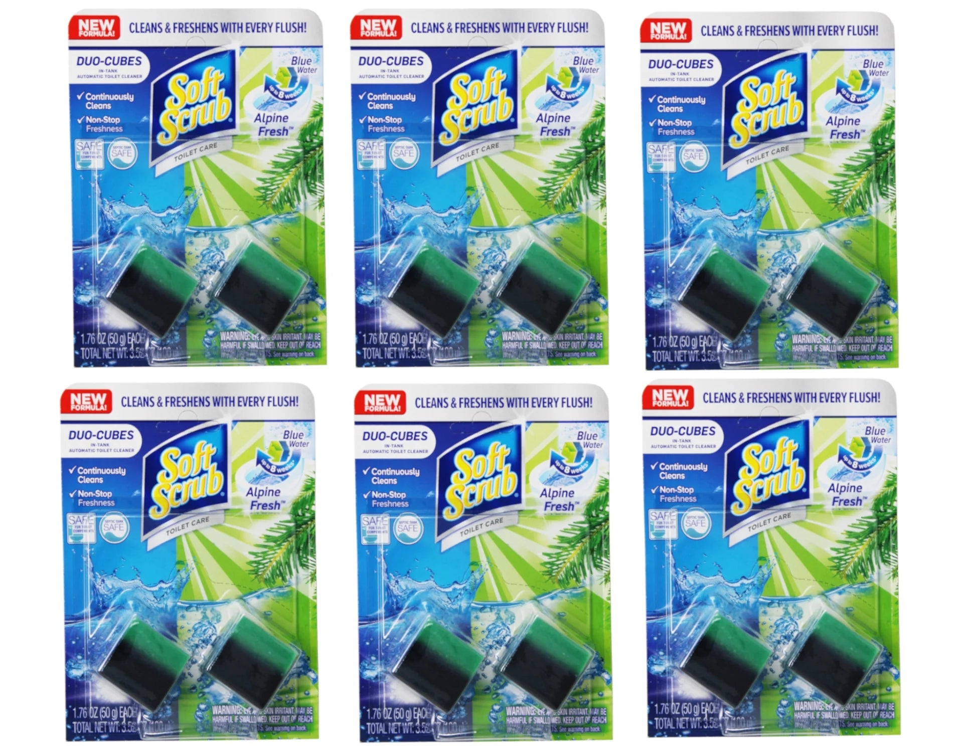 In-Tank Toilet Cleaner Duo-Cubes, 2 Count - 6 Pack N200734