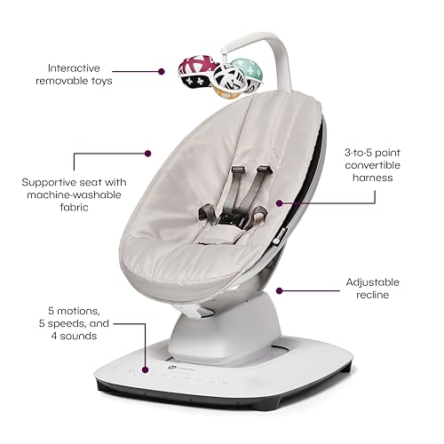 Grey Baby Swing with Bluetooth A136083