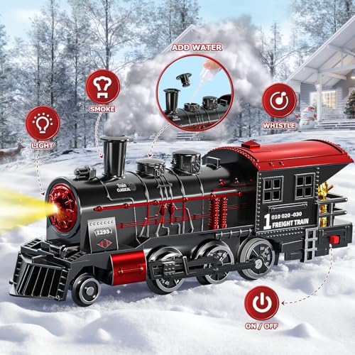 Train Set with Smokes Lights and Sound Electric Track Trains K1076