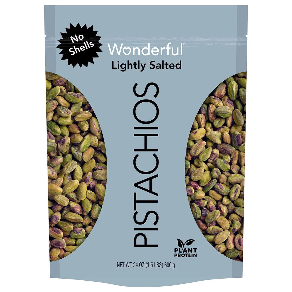 Roasted and Lightly Salted Pistachios, No Shells (24 Ounce) X748750