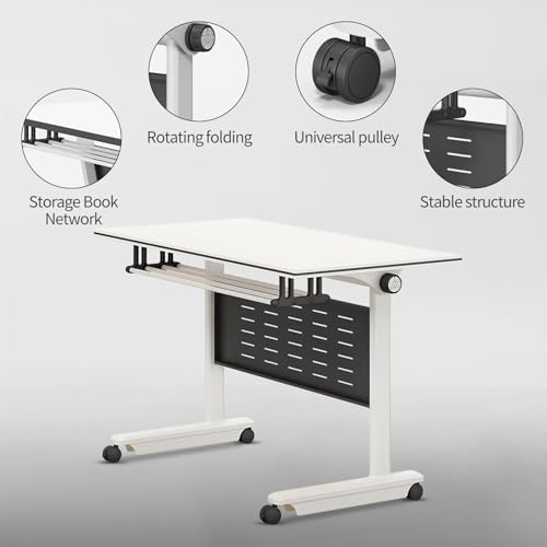 Mobile Folding Conference Table with Wheels (4PCS) S5623