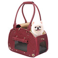 Bling Pink Waterproof Leather Pet Carrier Bag U61149