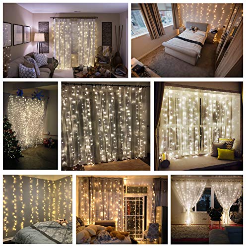 300 LED Curtain String Light, Warm White X677