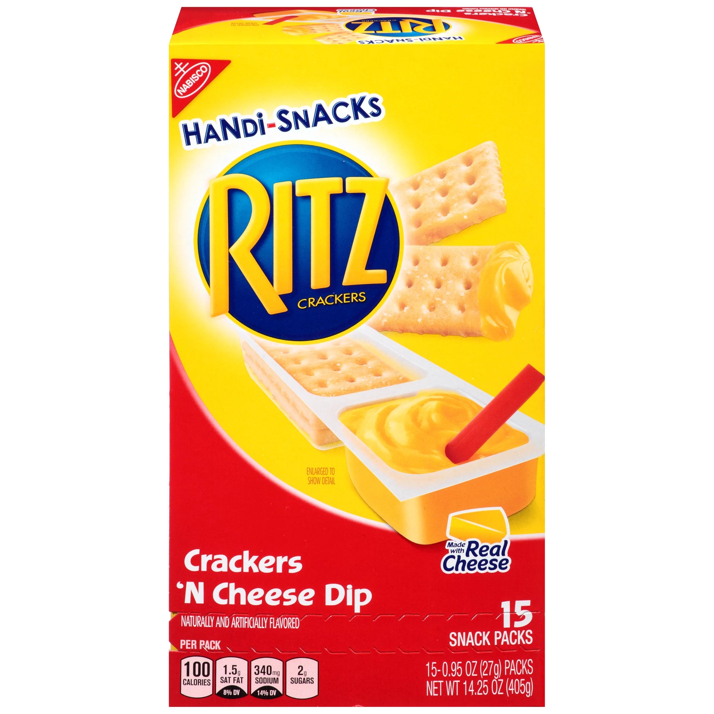 Ritz Crackers 'N Cheesy Dip, 0.95 Oz., 15 Count Q503