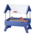 Brown Recycled Plastic Platform Bird Feeder, 5 LBS Large Capacity L52907