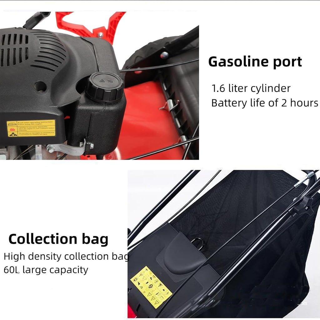 20-inch 173CC Self-Propelled Gas Push Lawn Mower with Bagger M1923
