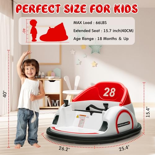 12V Electric Bumper Car with Parent Remote, Blue W5107
