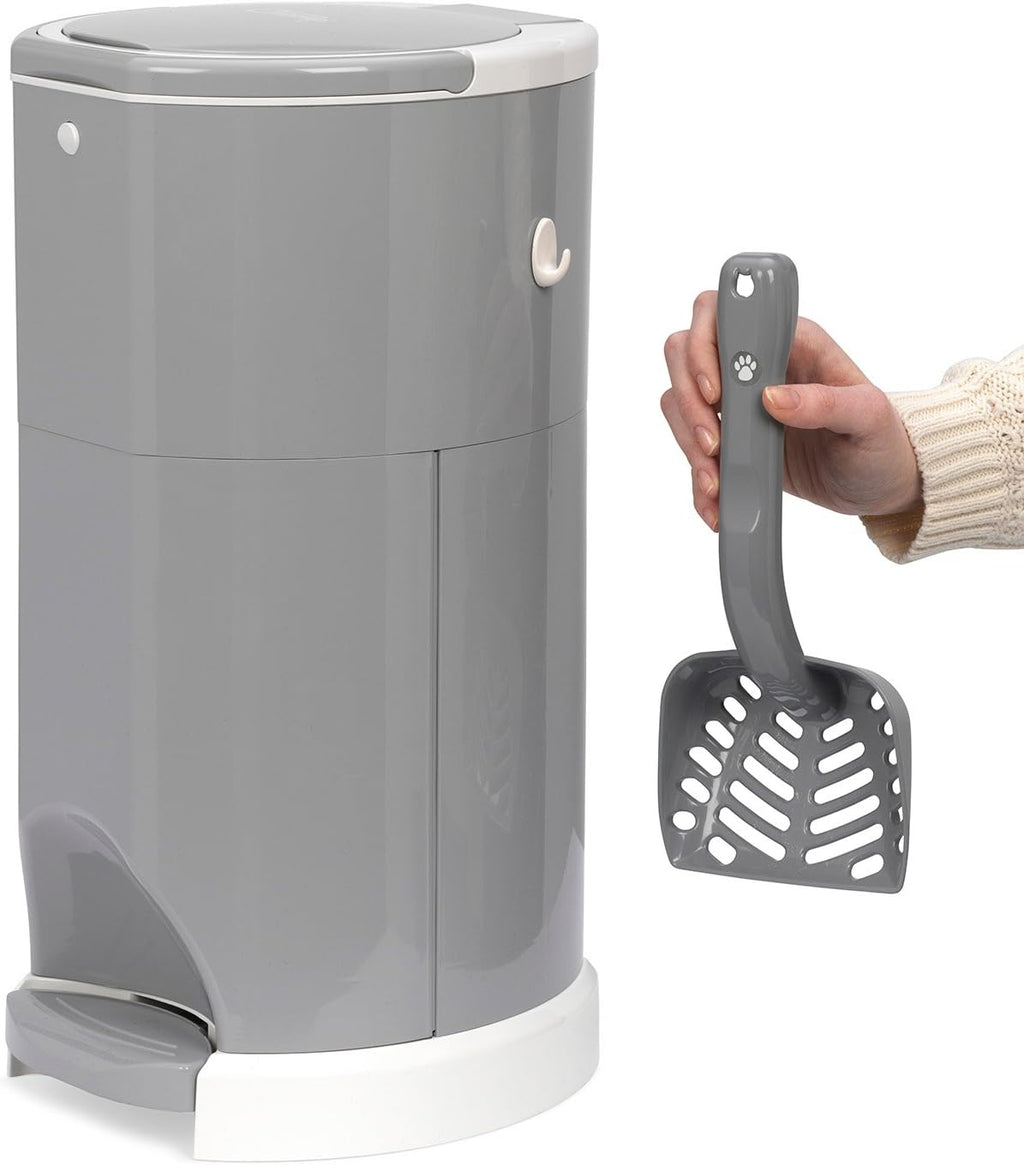 Gray 4 Gallon Plastic Cat Litter Disposal System D329649