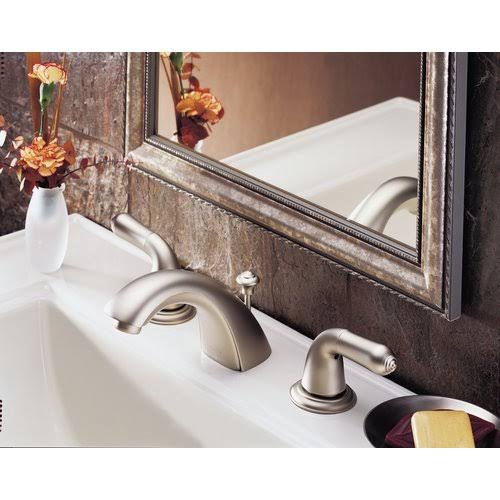 Classic Stainless Two Handle Widespread Faucet X38612