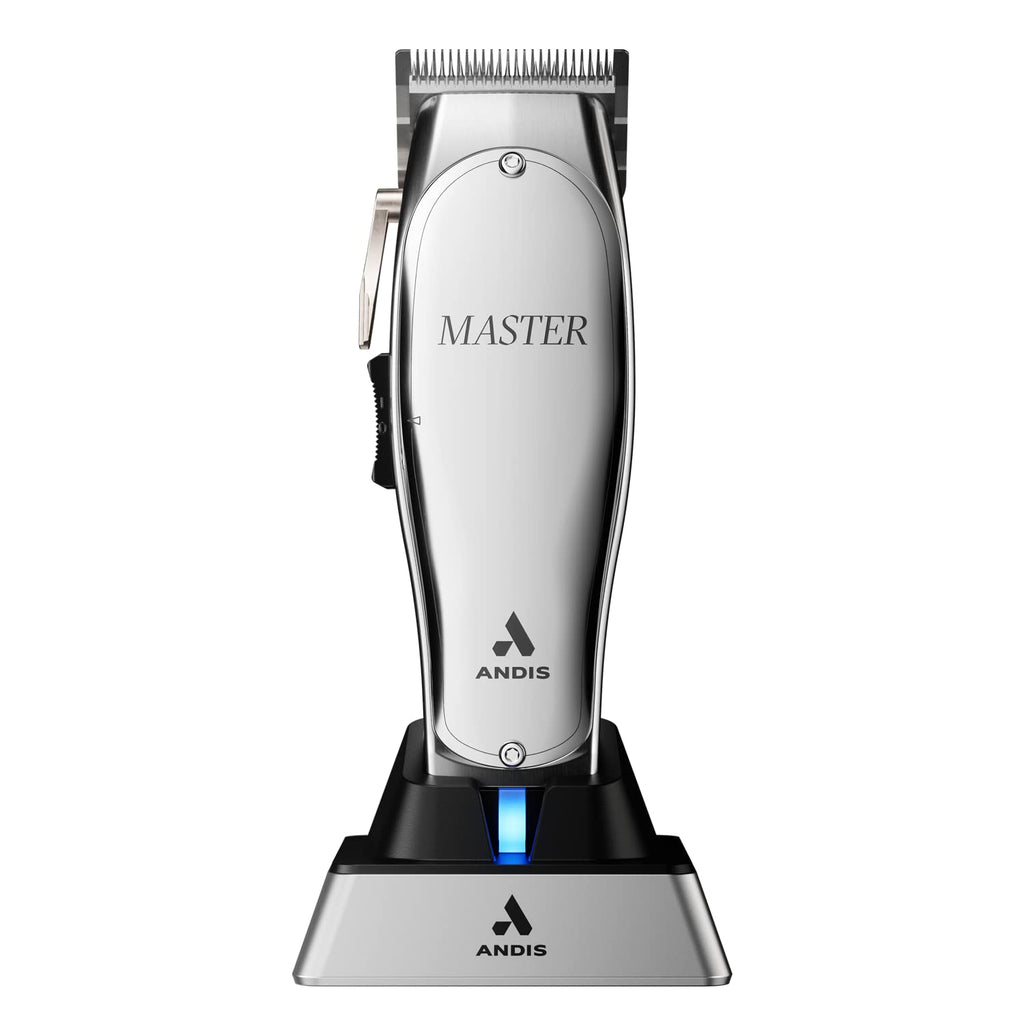 Silver Corded/Cordless Hair Trimmer with Adjustable Carbon Steel Blade E1246