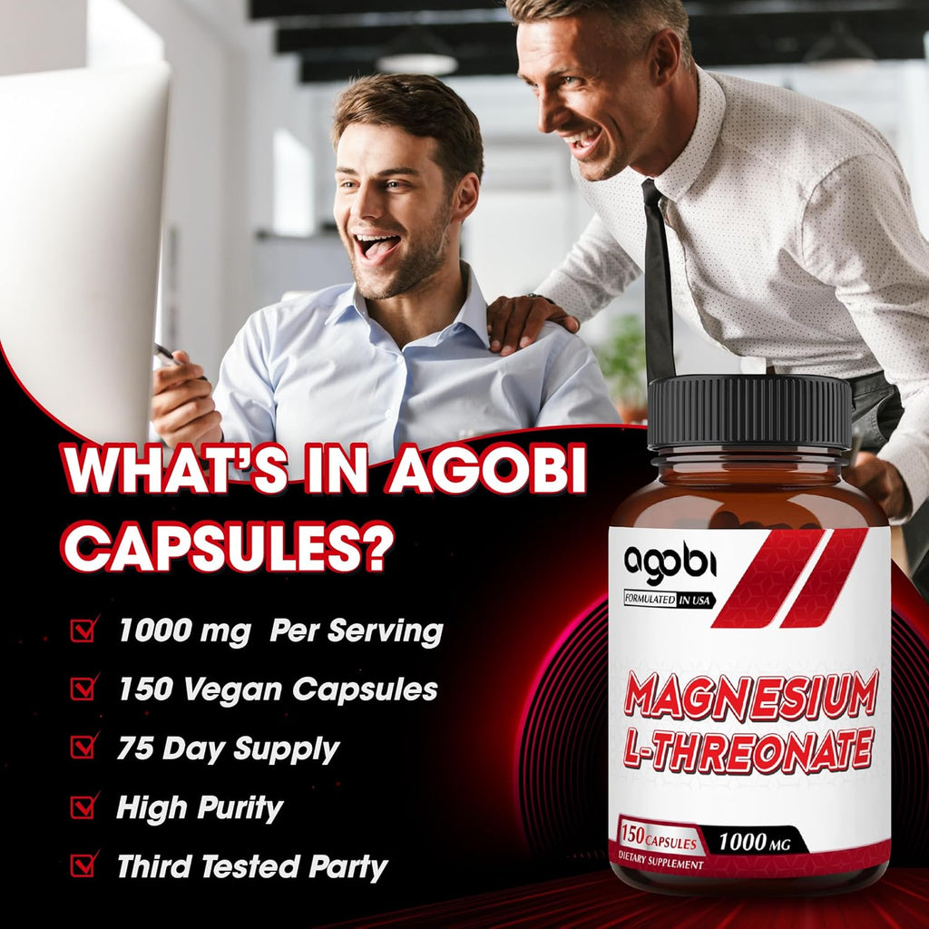 150 Pills Magnesium L-Threonate Supplement L29798