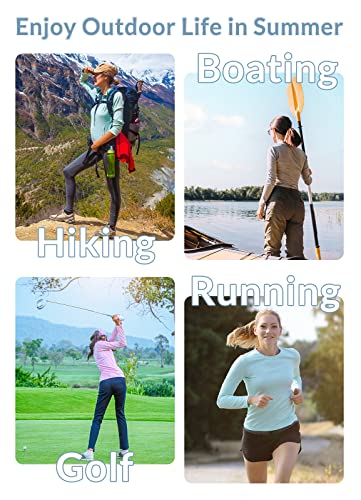 Women's UPF 50+ Sun Shirts Long Sleeve UV Protection Rash Guard Lightweight Quick Dry Hiking Tops Z46152