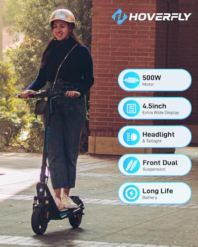 18/25 Mile Range 20Mph 500W 10'' Solid Tire Foldable Electric Scooter O815