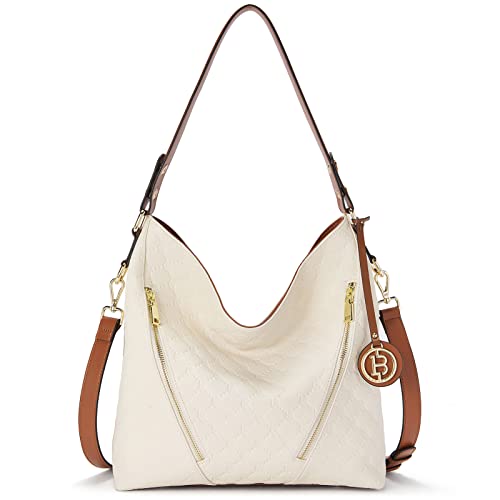 Brown Leather Hobo Shoulder Bag T24059