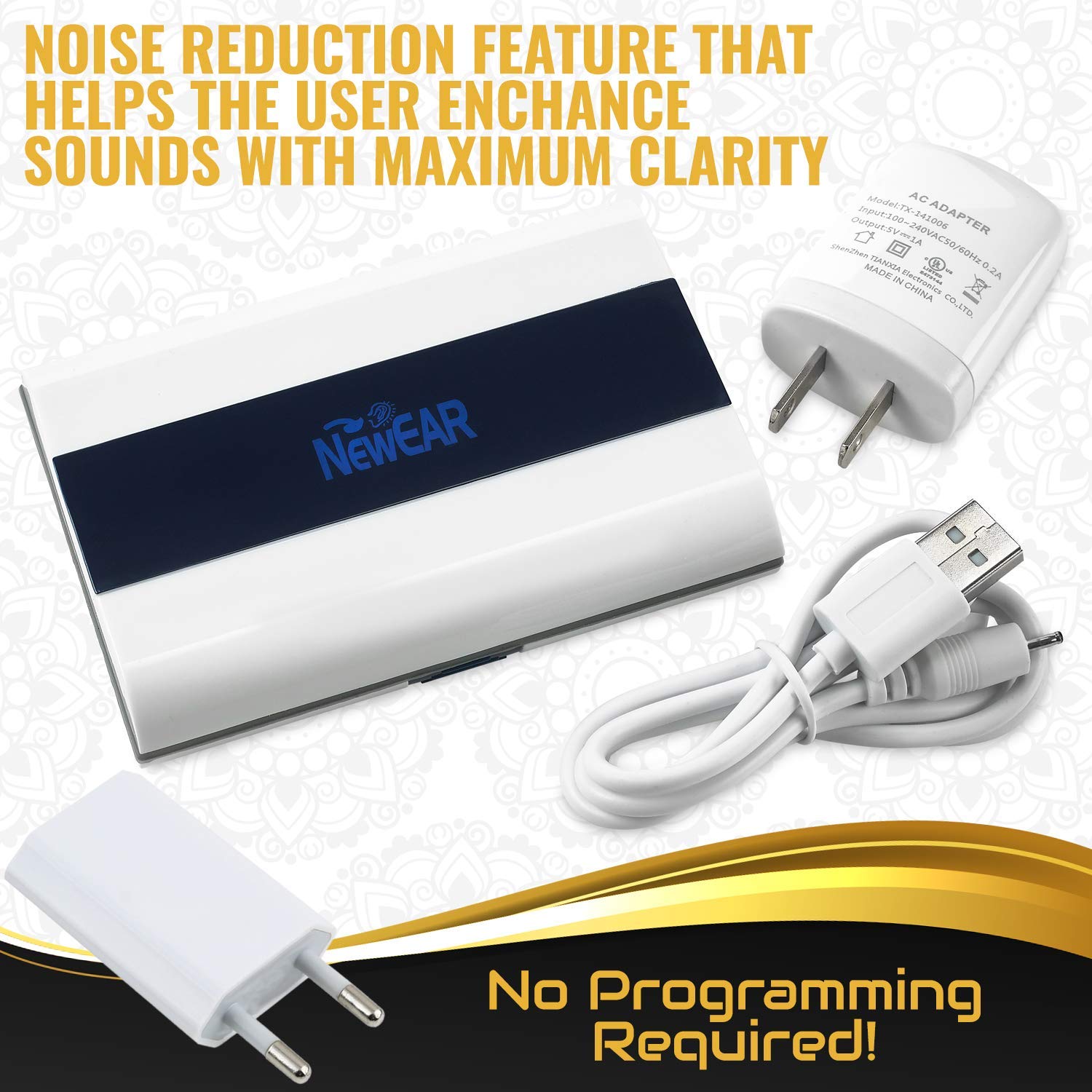 Rechargeable BTE Sound Amplifier C140732