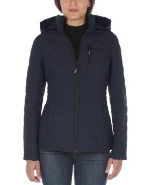 Hooded Stretch Packable Puffer Coat U78615