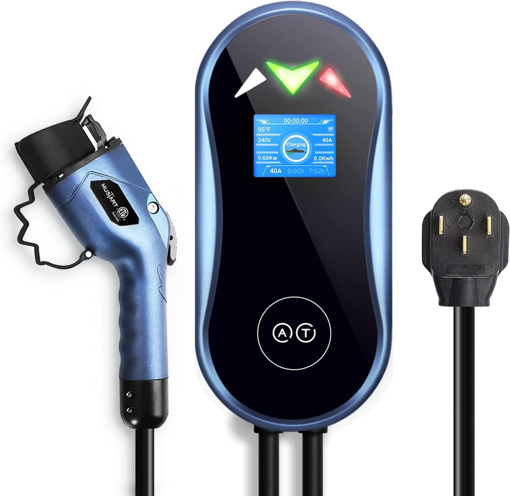 40 Amp Smart Electric Vehicle Charger with 25-Foot Cable Y414