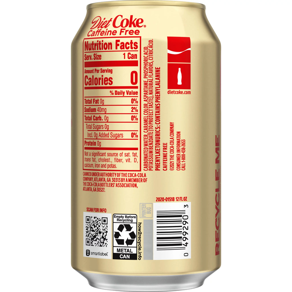 Caffeine Free 12oz Cans (Pack of 24) Q93740