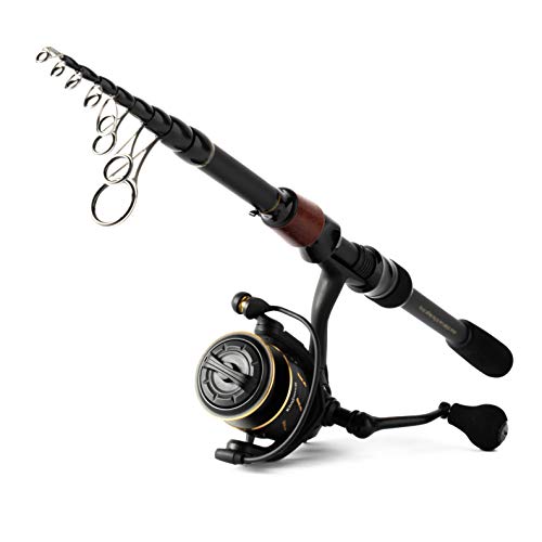 Telescopic Graphite Carbon Fishing Rod and Reel Combo N473