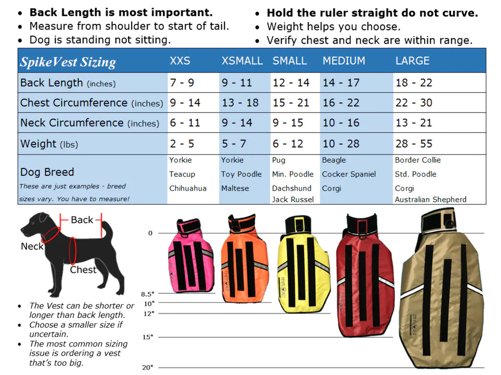 Reflective Dog Harness Vest with Spikes A65853