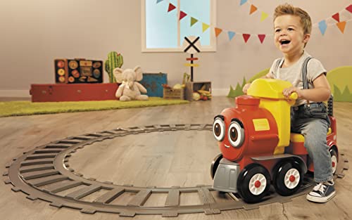 Cozy Train Ride-On with Storage and Working Bell J3464