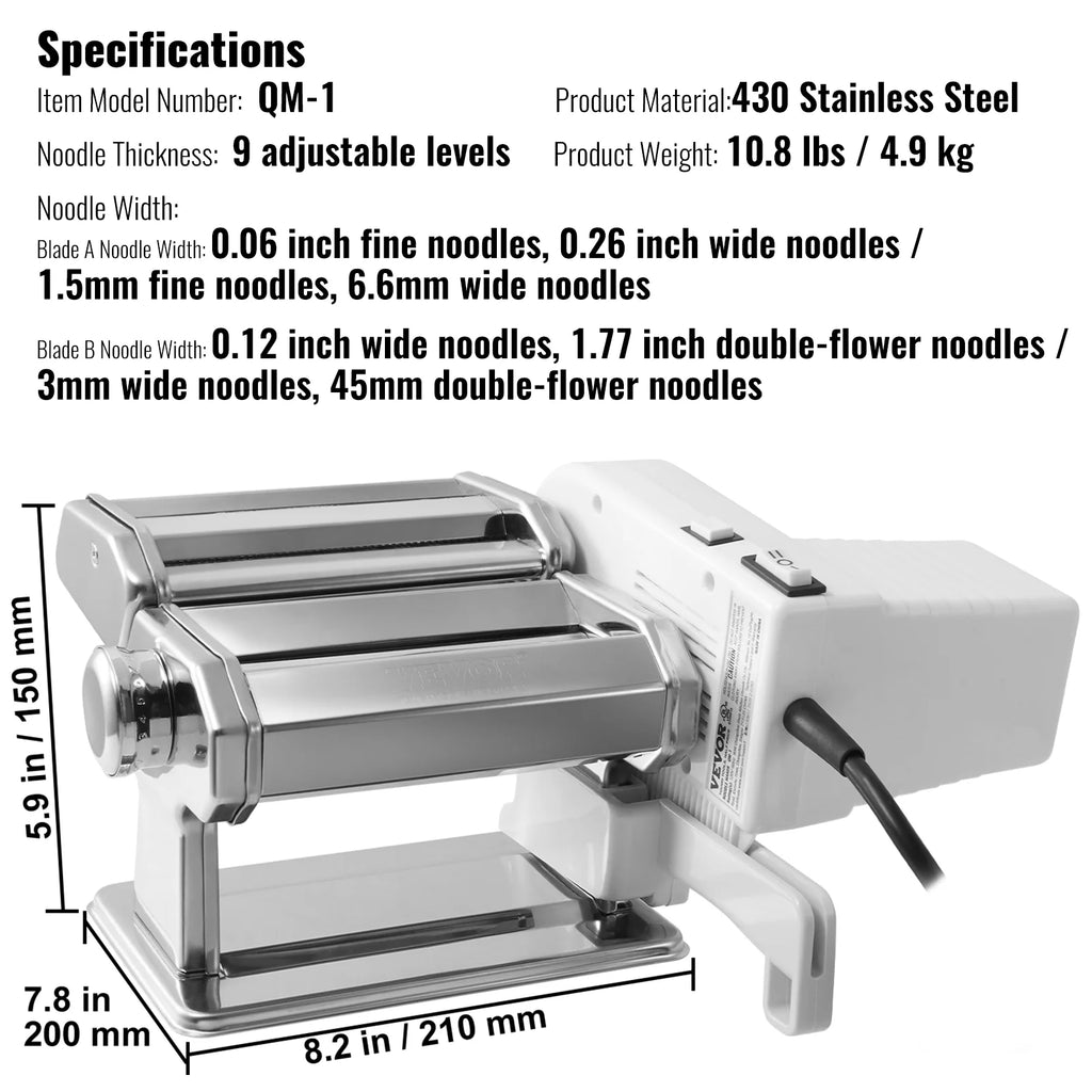 Electric Stainless Steel Pasta Maker Machine E31414