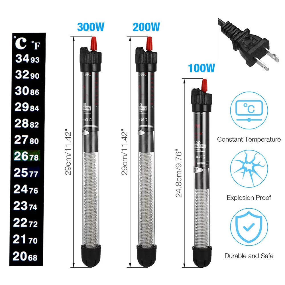 200W Submersible Aquarium Heater with Adjustable Temperature N173518