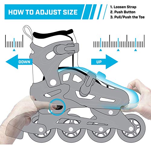 Button Adjustable Inline Skate X1329