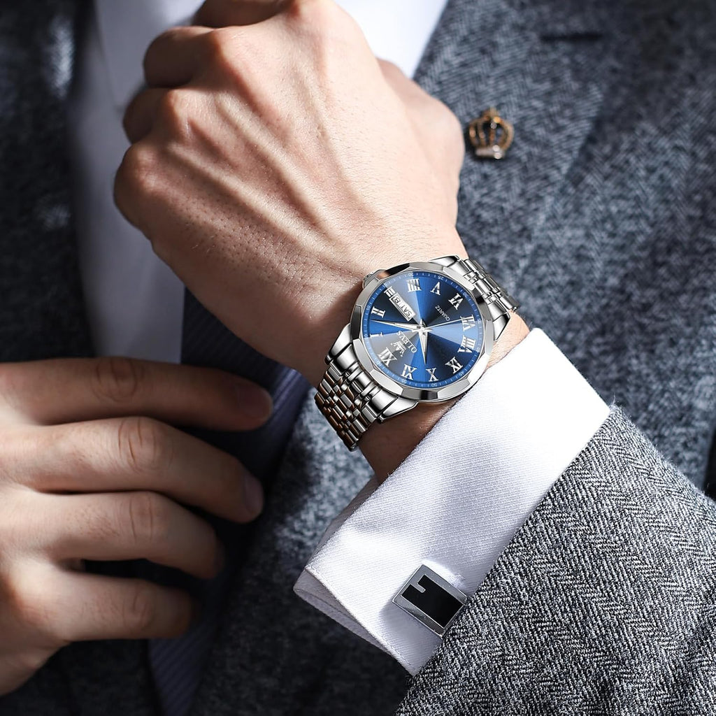 Stainless Steel Quartz Men Watch with Date C2012