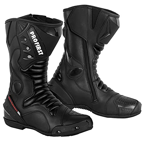 Motorbike Leather Boots Motorcycle Waterproof Shoes Armored Boot Protection Anti Slip Racing Sports R75648