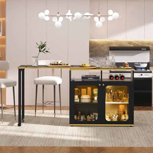 White Oak 59" Dining Table with LED Light K769