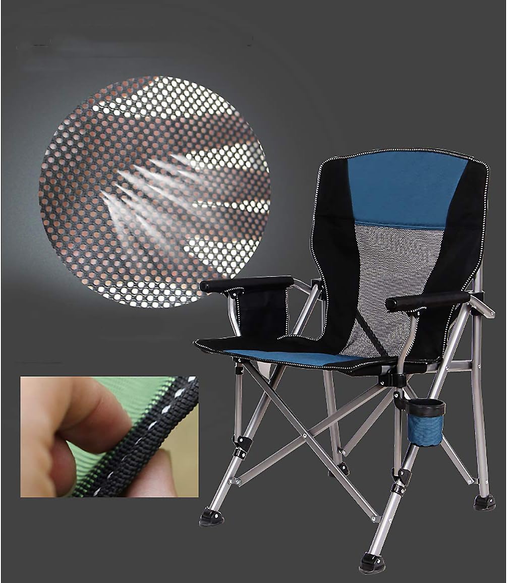 Oversized mesh Camping Folding Chair Blue B385962