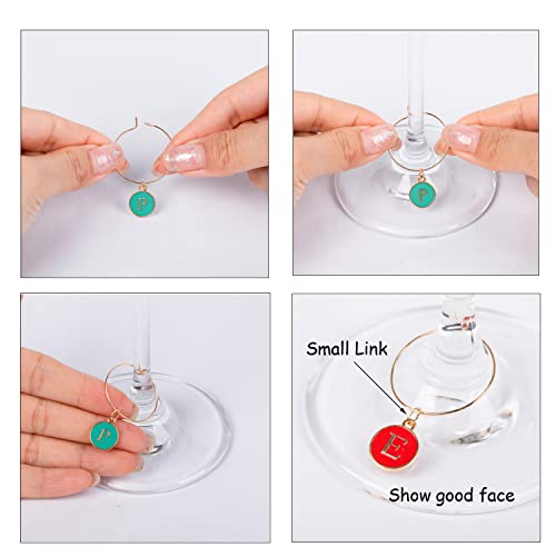 18 Pack Christmas Wine Glass Charms U66959