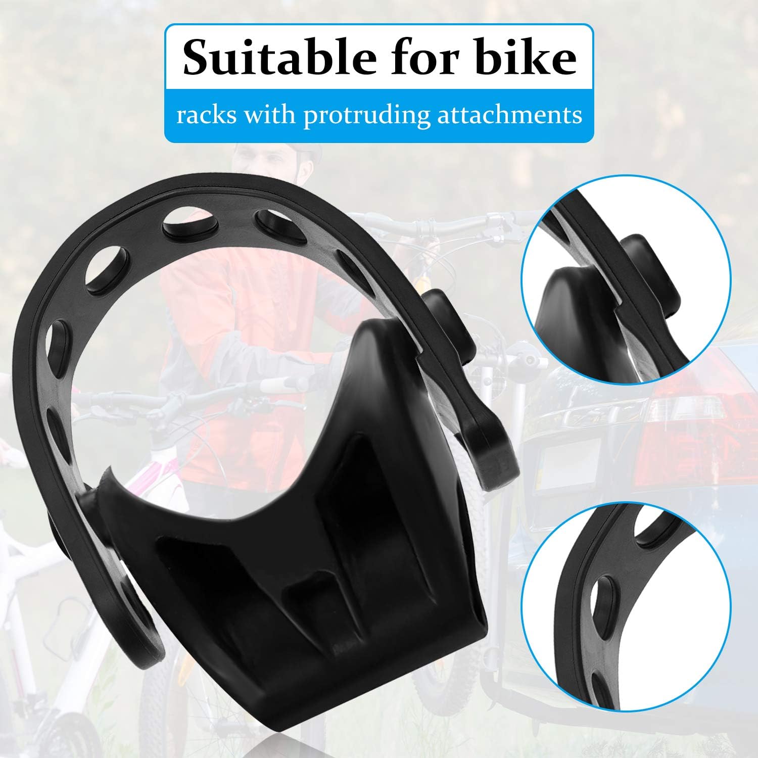 12 Pieces Bike Rack Cradle Strap Rubber Chain Strap Q1753