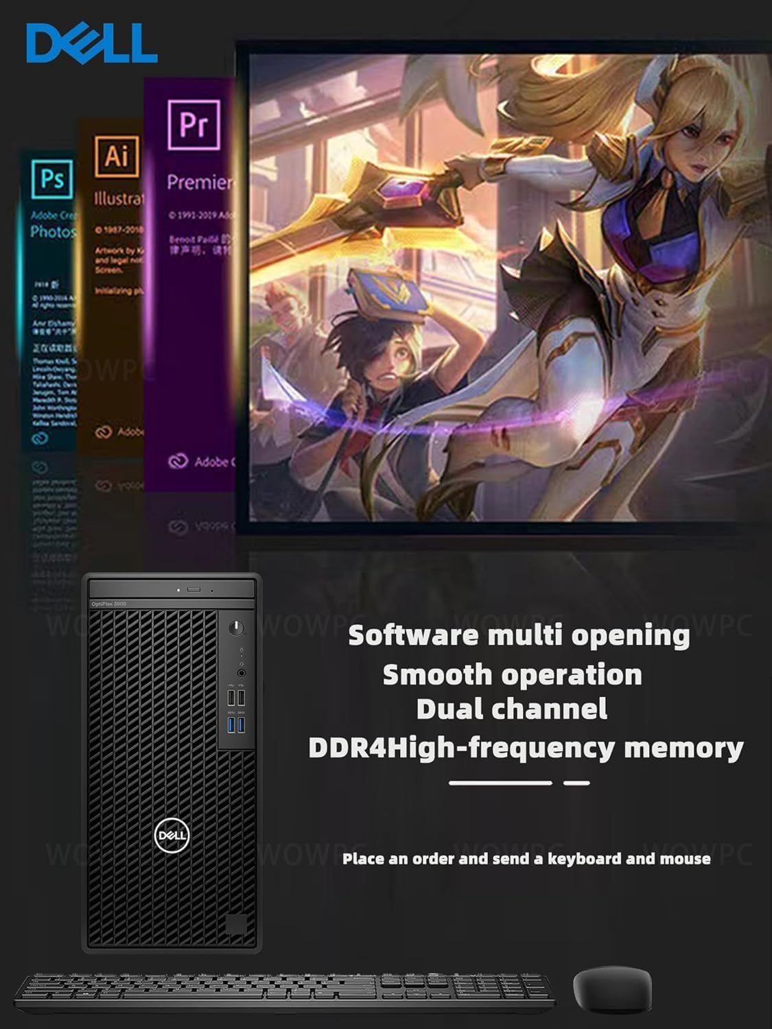 12th Gen Intel Core i5-12500 Tower Desktop with 32GB RAM 512GB SSD 1TB HDD T377319