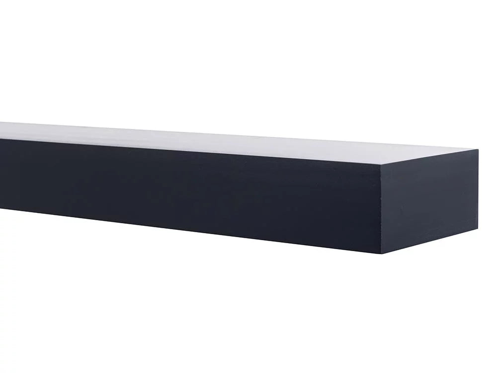Black 48" Floating Mantel Shelf with Corbels N188832