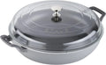 3.5 Qt Cast Iron Braiser with Glass Lid U7115