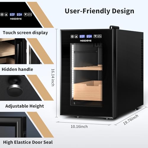 23L Electric Cigar Humidor with Spanish Cedar Wood Shelves E619