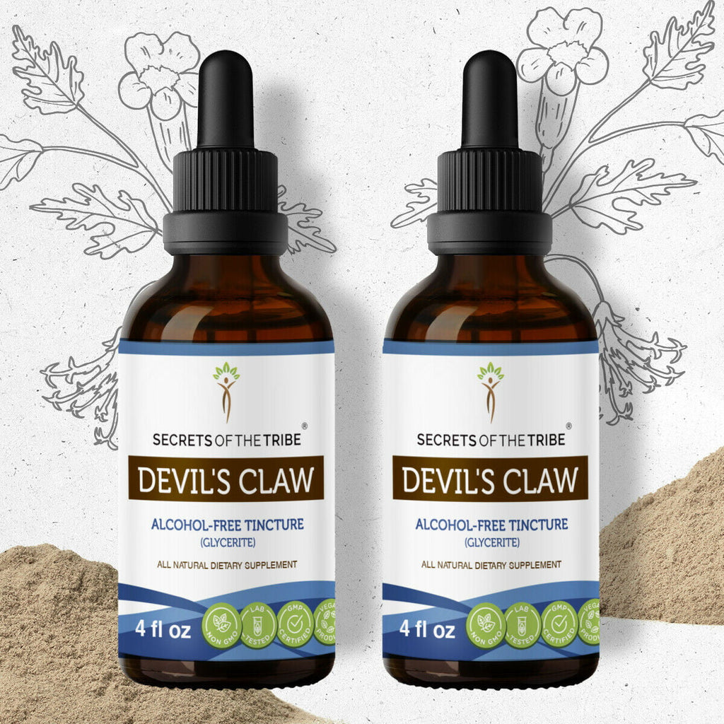 Organic Devil's Claw Tincture Alcohol-FREE Extract 2x4 oz I1143
