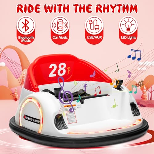 12V Electric Bumper Car with Parent Remote, Blue W5107