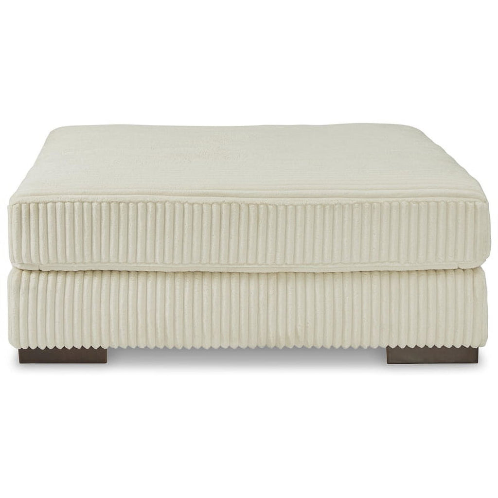 Oversized Fabric Accent Ottoman in Ivory V532