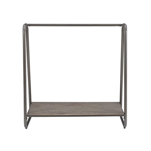 Short Pewter Wooden Clothing Rack J20267