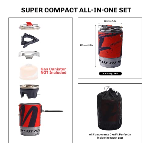 Portable Camping Backpacking Stove with Micro Regulated Valve B111066