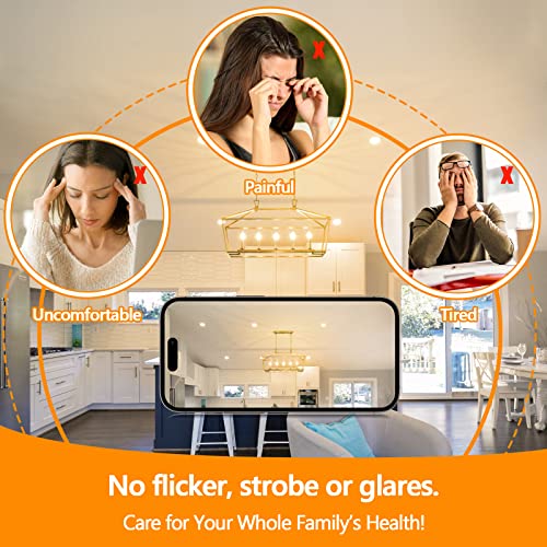 Pack of 5 Clear E12 Candelabra LED Bulbs 40W Equivalent 5000K Daylight White Non-Dimmable N97615