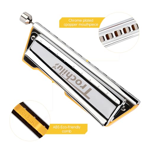 10 Holes Chromatic Harmonica Key of Bb Q758