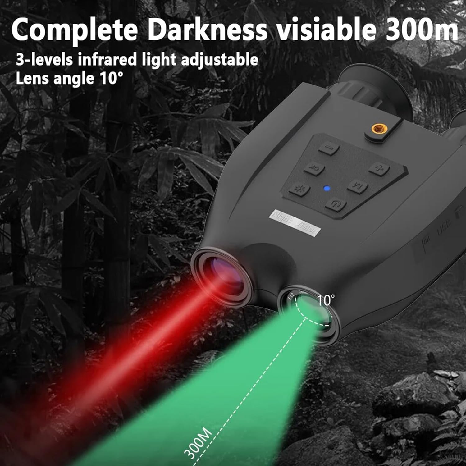 Digital Infrared Night Vision Binoculars with 8X Digital Zoom Y4309