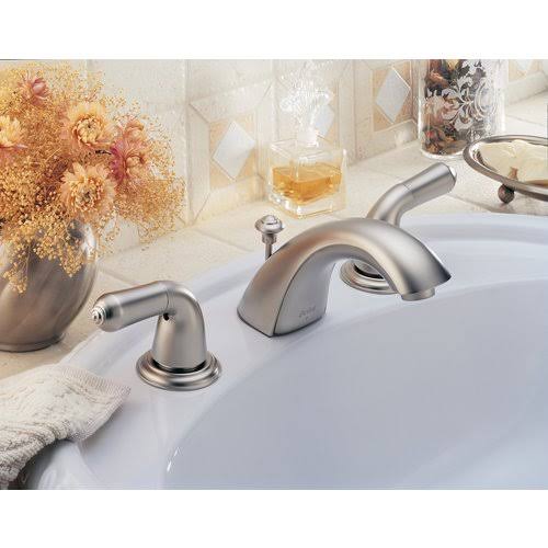 Classic Stainless Two Handle Widespread Faucet X38612
