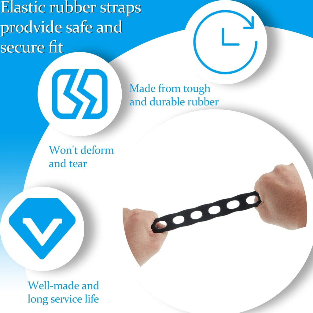 12 Pieces Bike Rack Cradle Strap Rubber Chain Strap Q1753