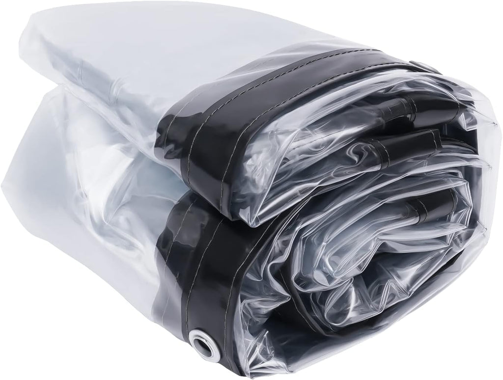 8×20FT Clear PVC Waterproof Tarp Curtain V137