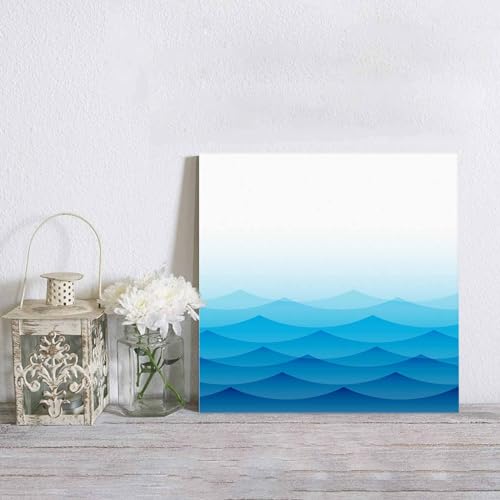 Blue Ocean Waves Canvas Print Wall Art Painting X297